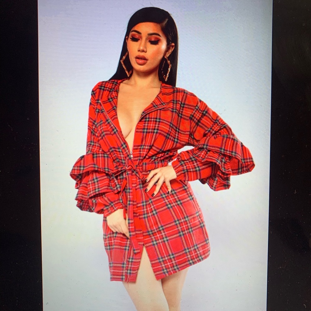 Walk in the Park Plaid Jacket dress❤️